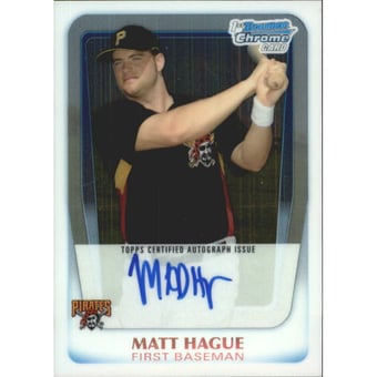 2011 Bowman Chrome Prospect Autographs #BCP84 Matt Hague