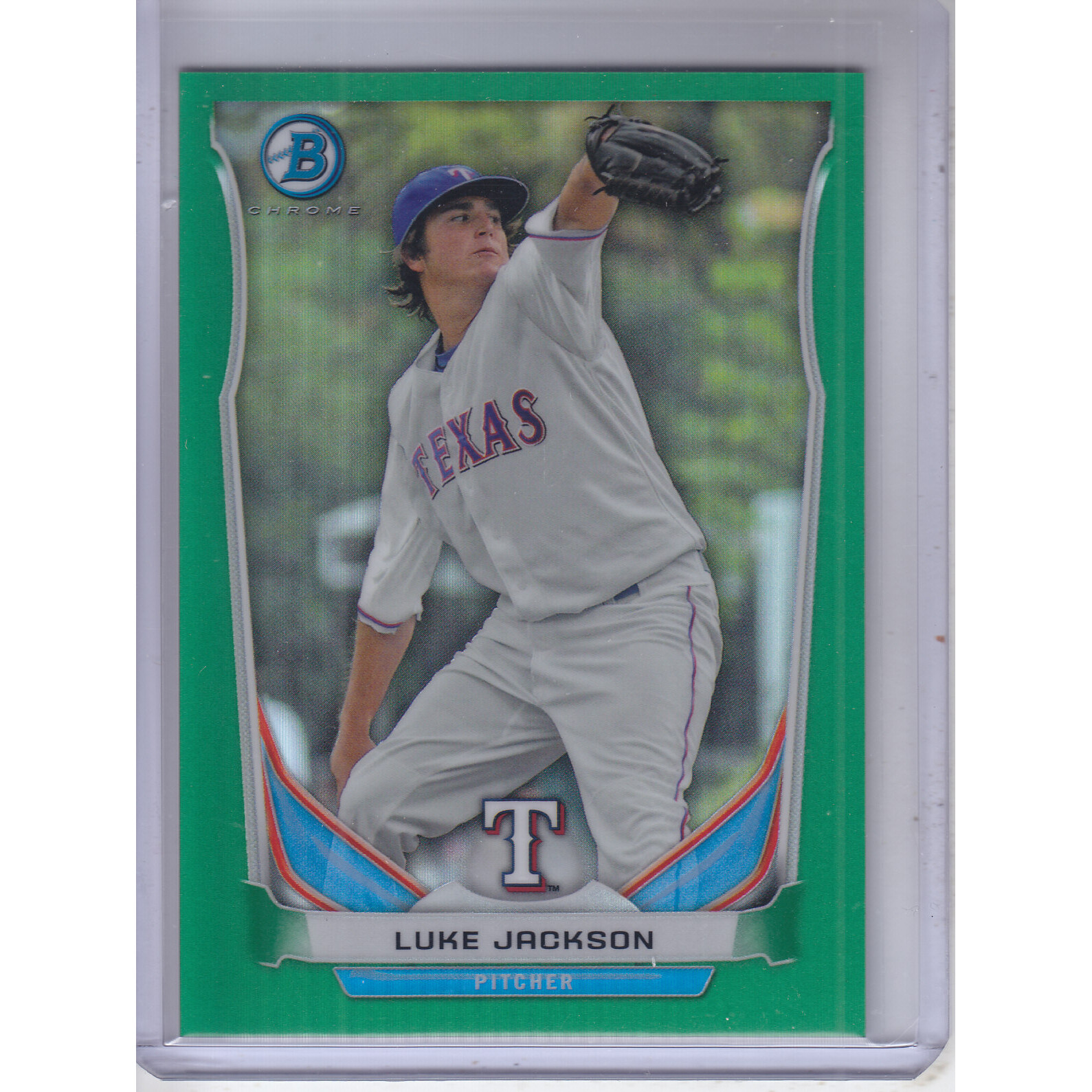 2014 Bowman Chrome Prospects Green Refractors #BCP18 Luke Jackson