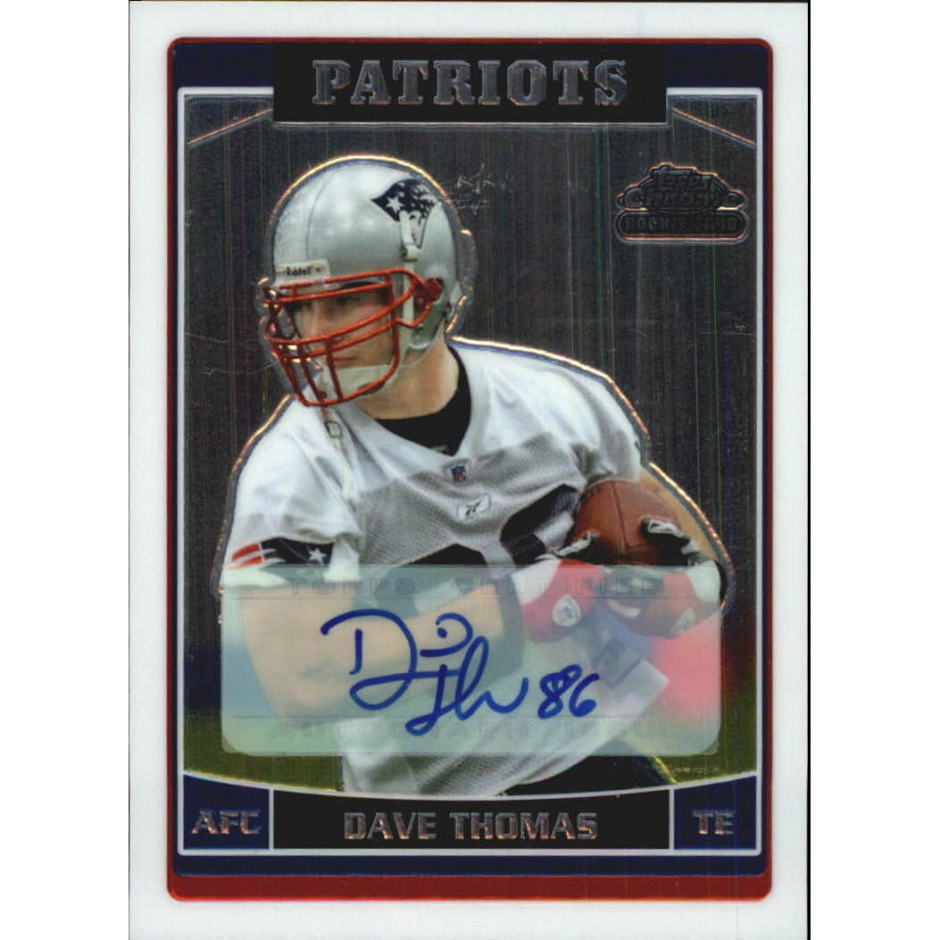 2006 Topps Chrome Rookie Autographs #236 David Thomas D. rookie card picture
