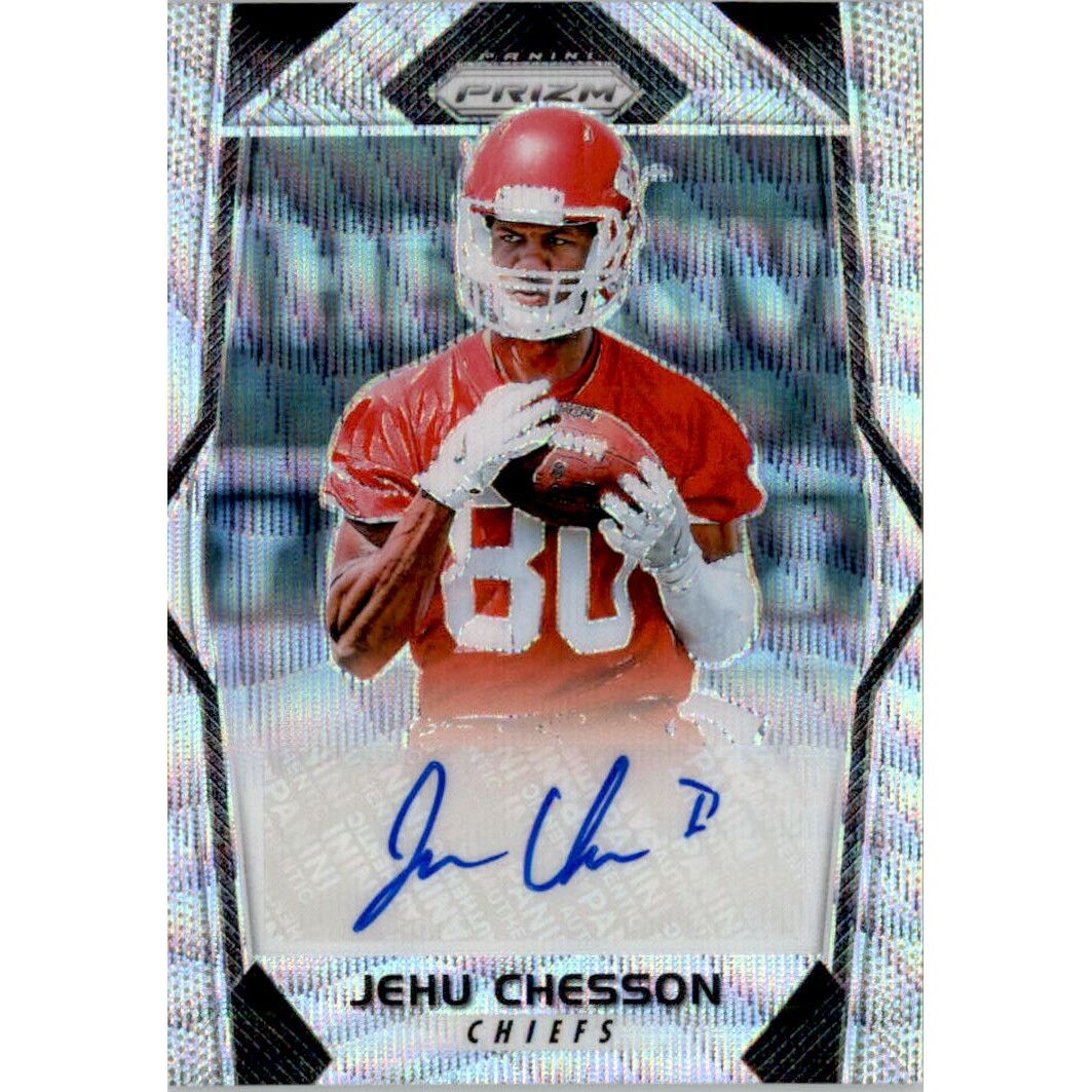 2017 Panini Prizm Rookie Autographs Prizms Blue Wave #RAJC Jehu Chesson