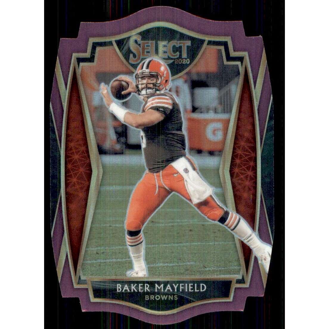 2020 Select Prizm Purple Die Cut #123 Baker Mayfield 2020 Select Prizm Purple Die Cut #123 Baker Mayfield