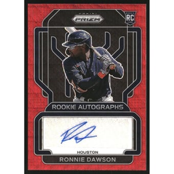 2022 Panini Prizm Rookie Autographs Prizms Red Wave #103 Ronnie Dawson