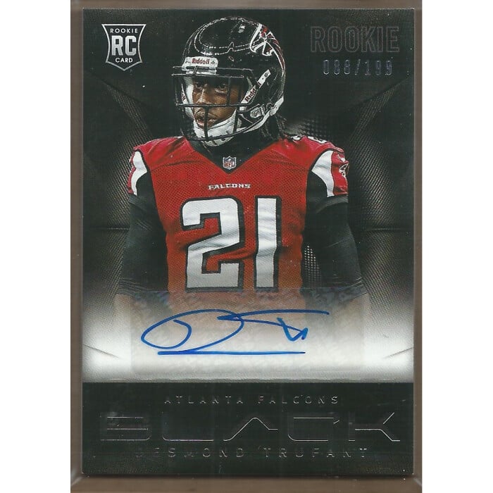 2013 Panini Black Rookie Signatures #134 Desmond Trufant/199. rookie card picture