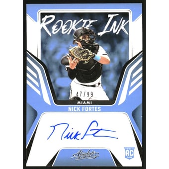 2022 Absolute Rookie Ink Retail #1 Nick Fortes