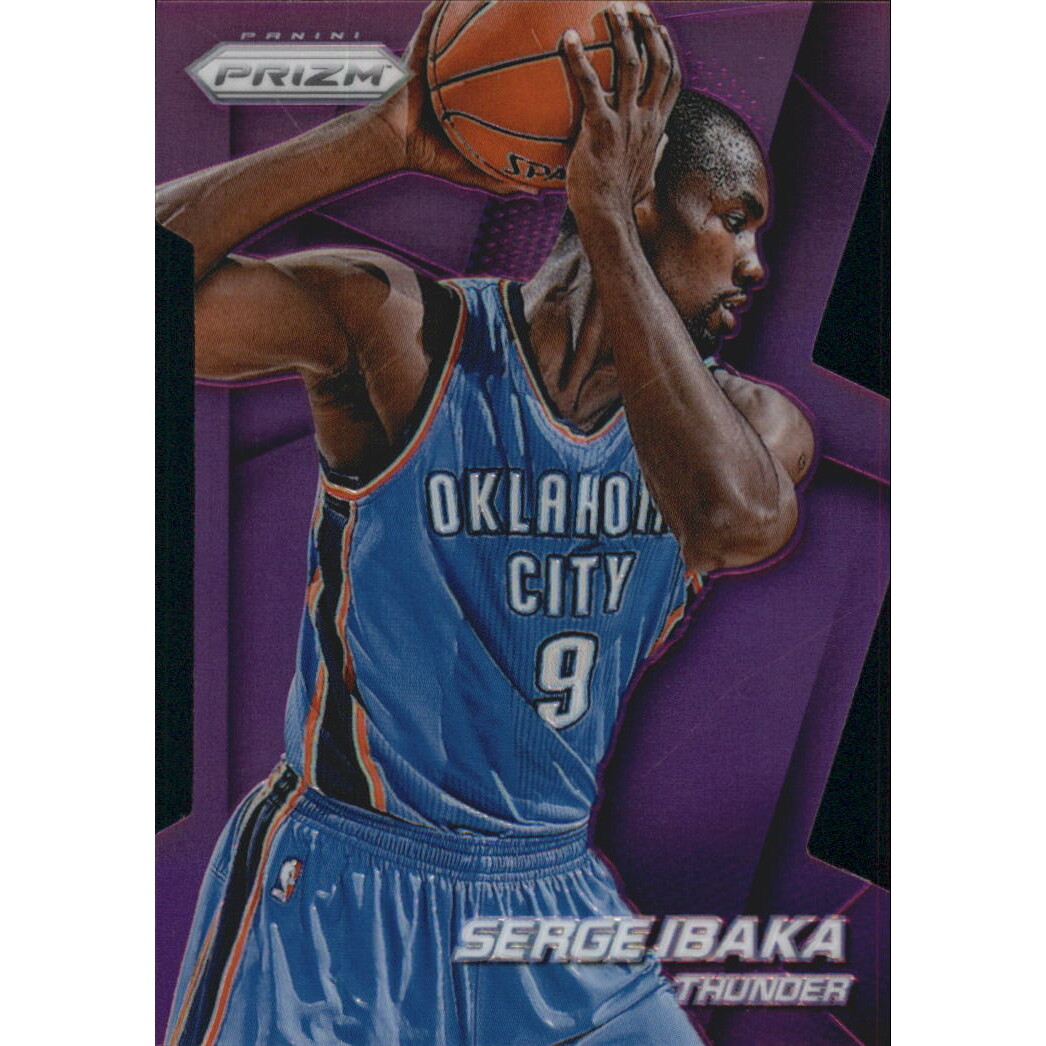 2014-15 Panini Prizm Prizms Purple Die Cut #72 Serge Ibaka