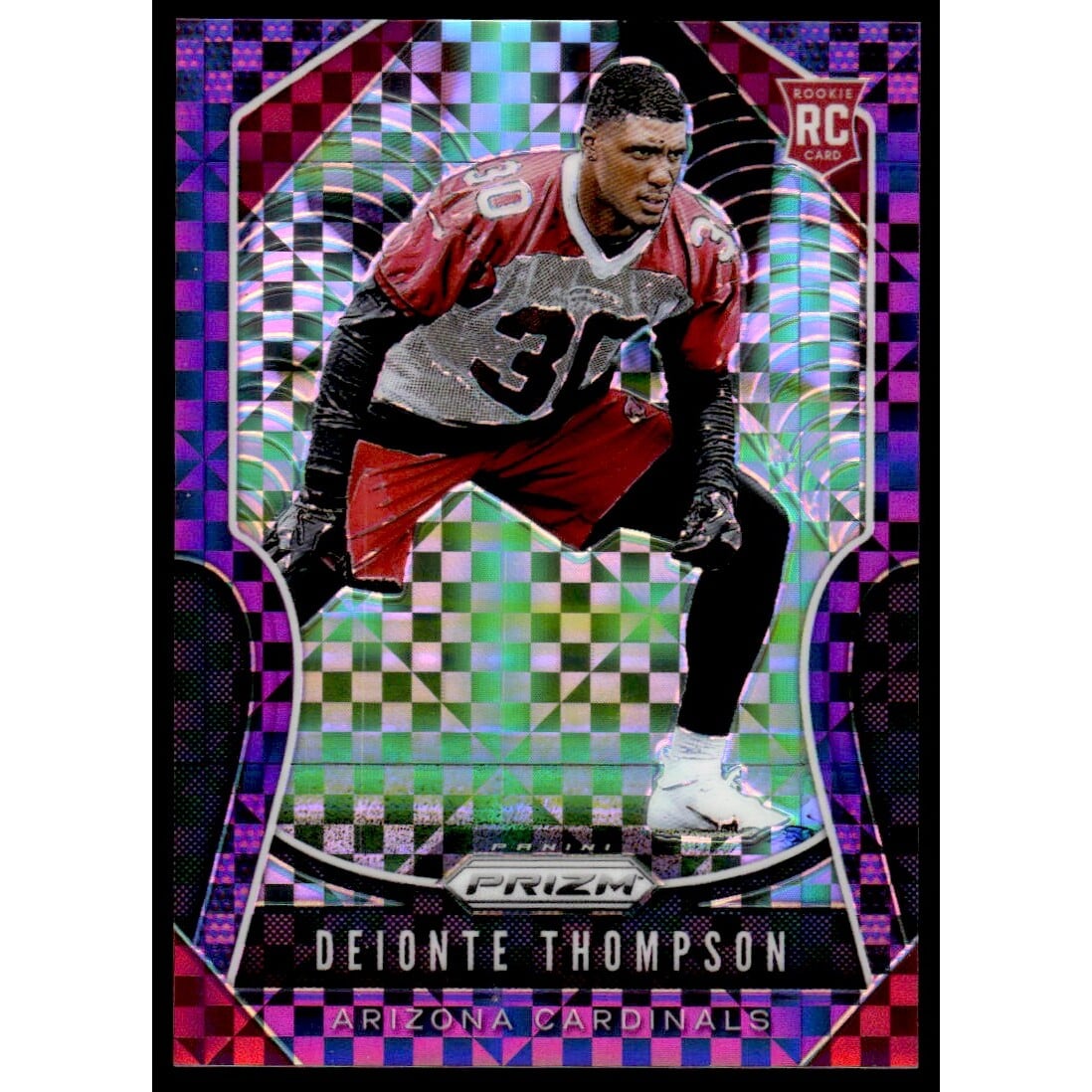 2019 Panini Prizm Prizms Purple Power #390 Deionte Thompson. rookie card picture