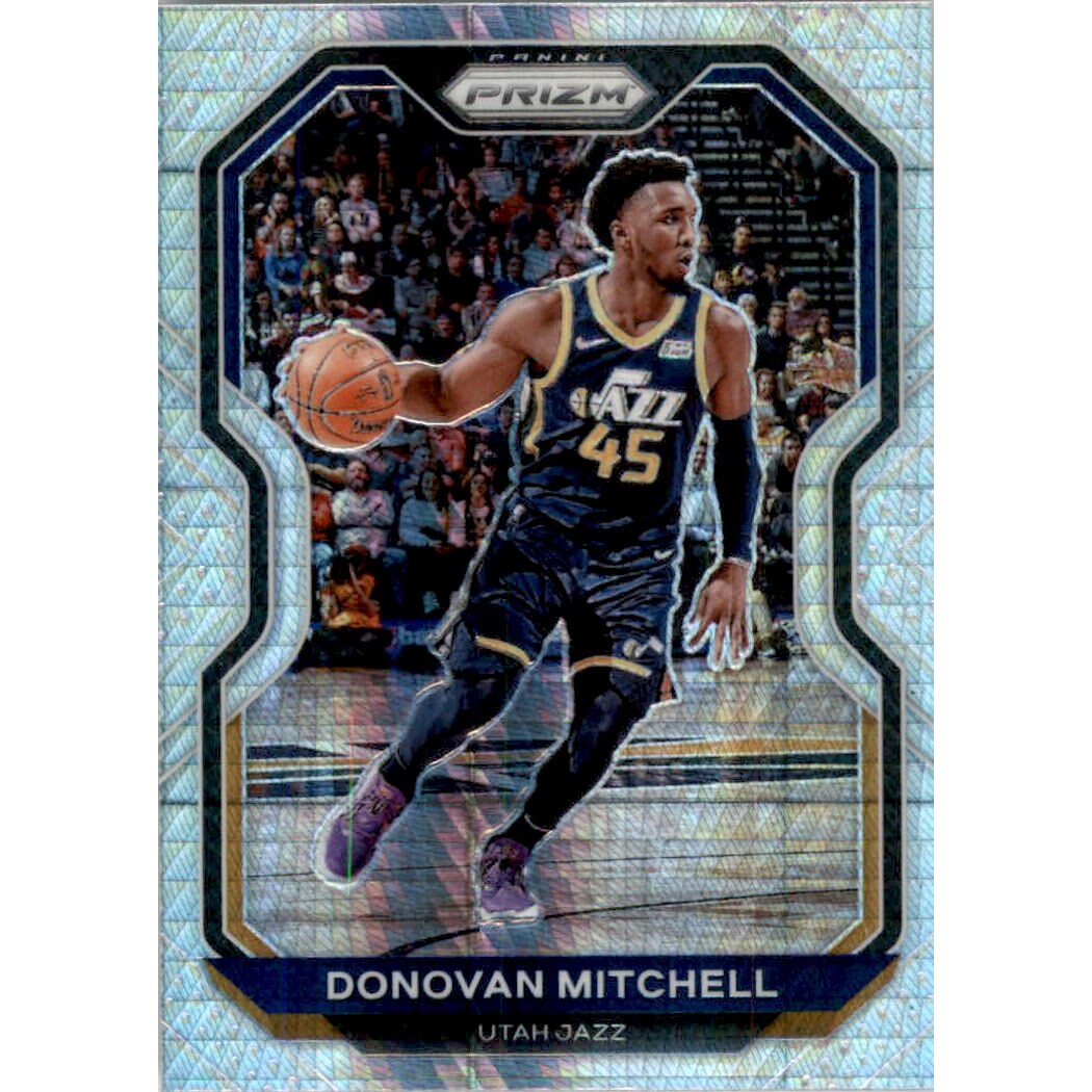 2020-21 Panini Prizm Prizms Hyper #67 Donovan Mitchell