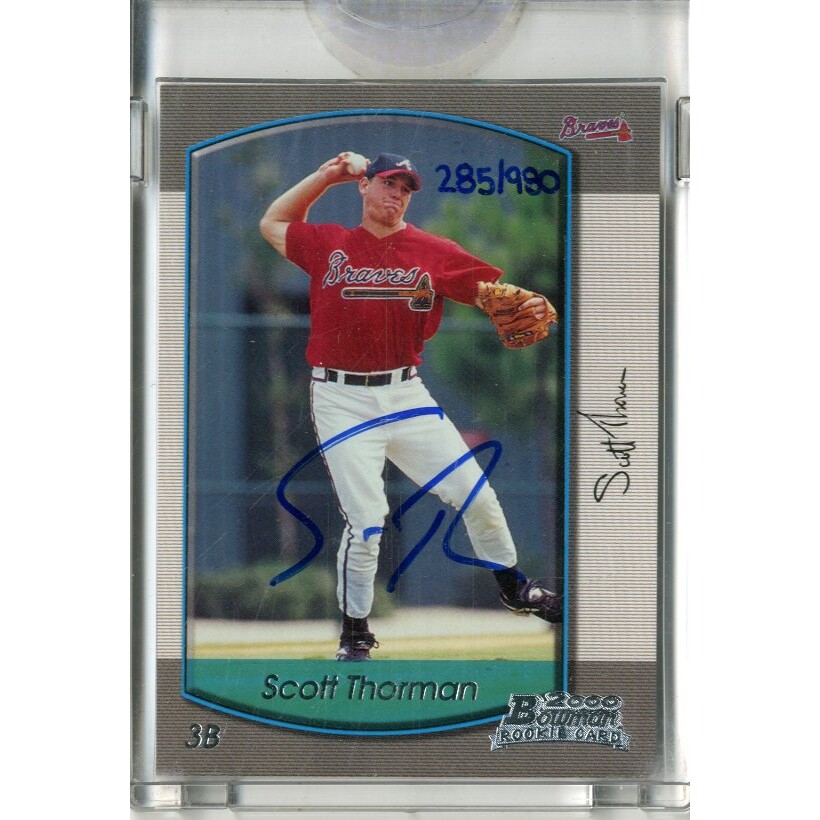 2006 Bowman Originals Buyback Autographs #759 Scott Thorman 00 B/980 F. rookie card picture
