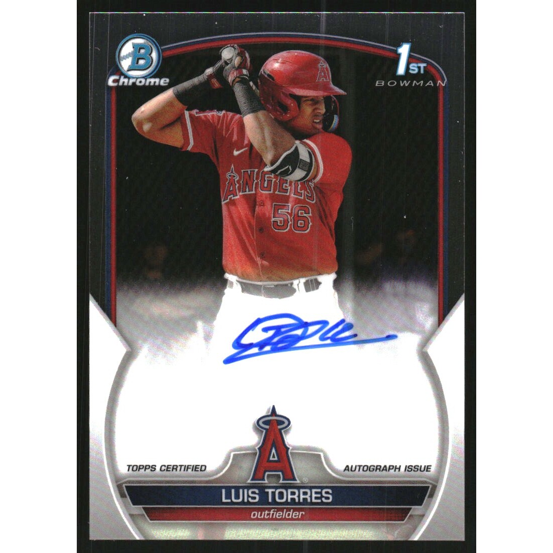 2023 Bowman Chrome Prospect Autographs #CPALT Luis Torres. rookie card picture