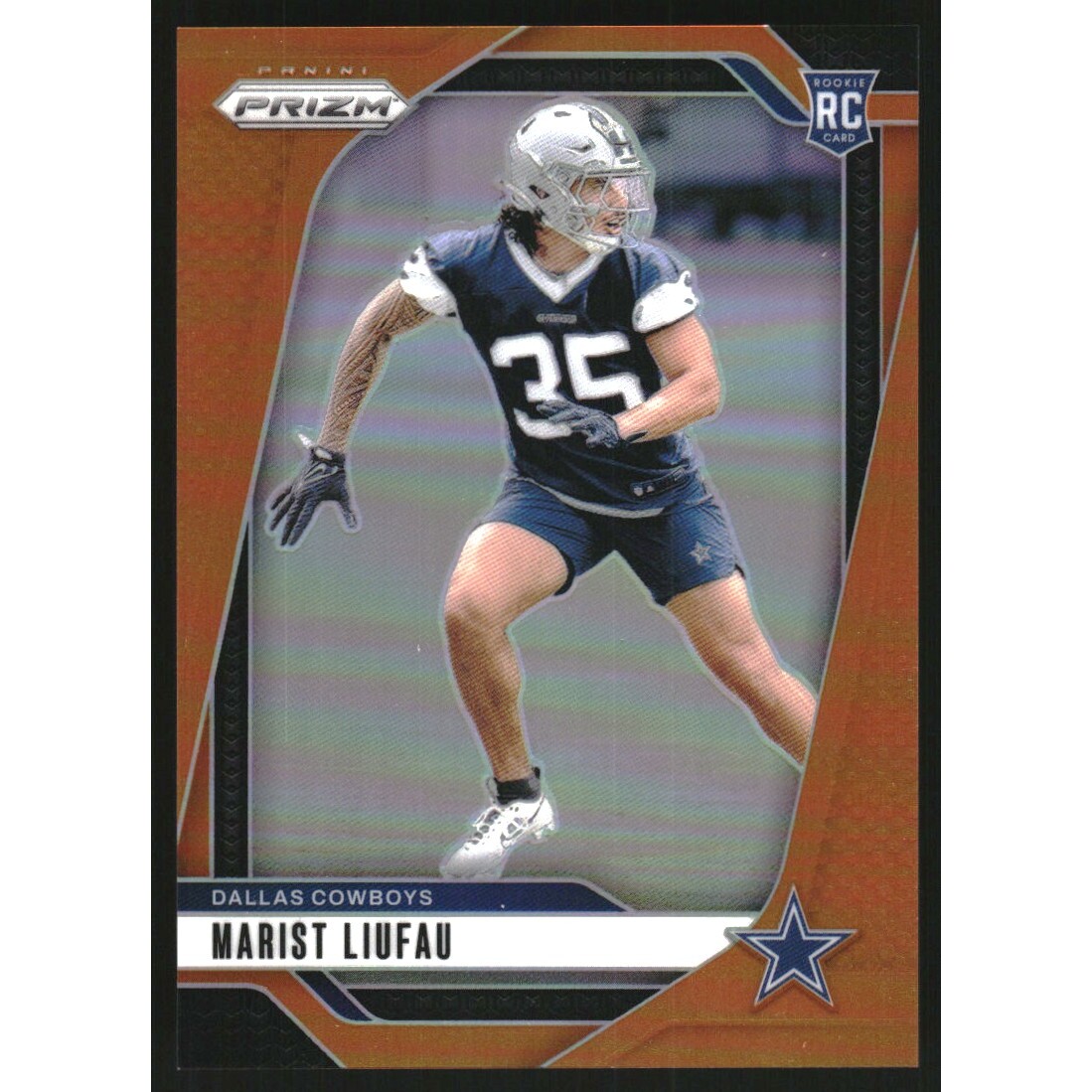 2024 Panini Prizm Prizms Orange #372 Marist Liufau