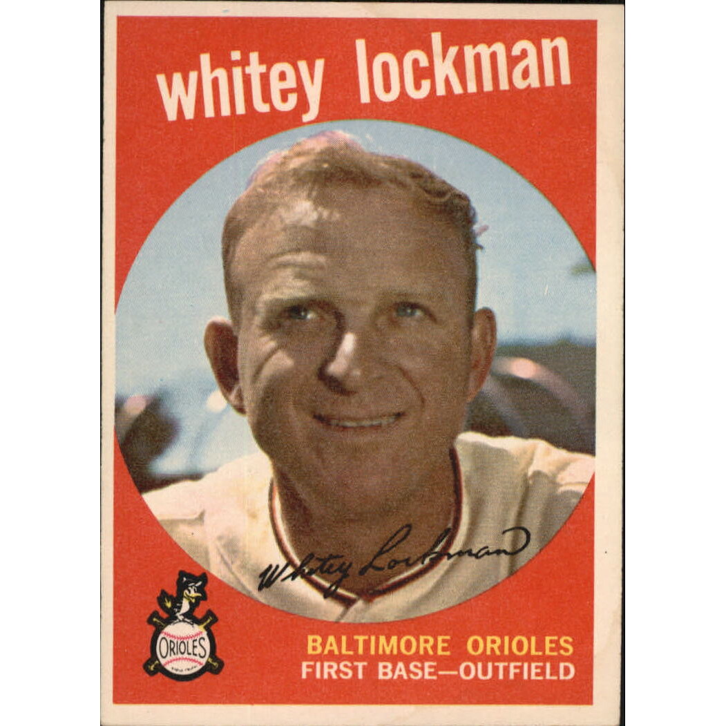 1959 Topps #411 Whitey Lockman. rookie card picture