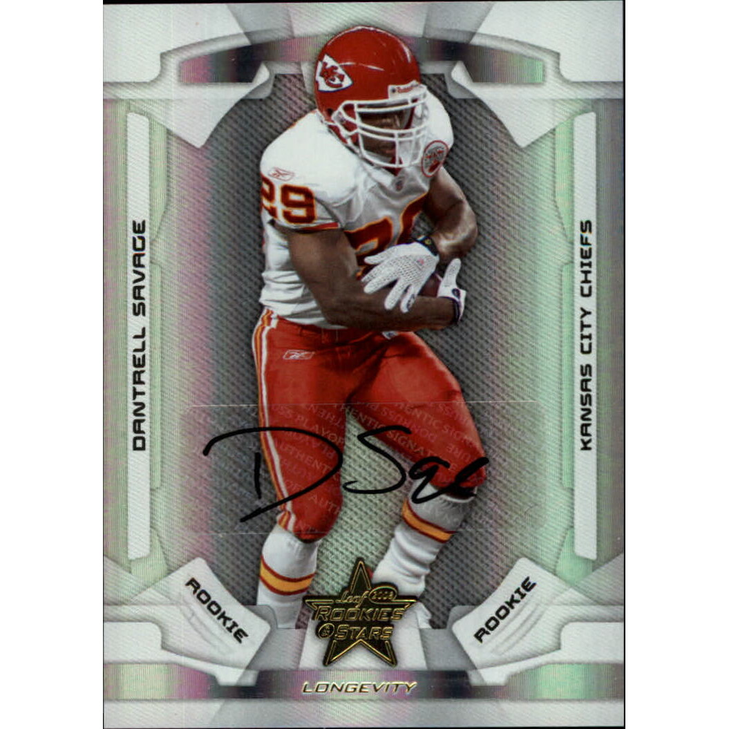 2008 Leaf Rookies and Stars Longevity Rookie Autographs #130 Dantrell Savage/314