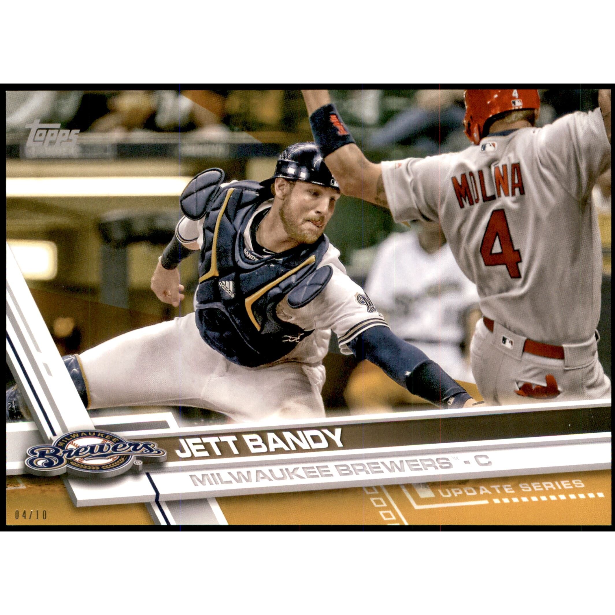 2017 Topps Update 5x7 Gold #US266 Jett Bandy. rookie card picture