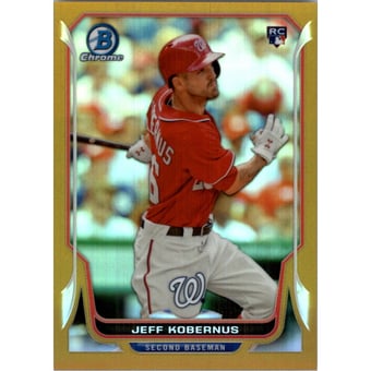 2014 Bowman Chrome Gold Refractors #4 Jeff Kobernus