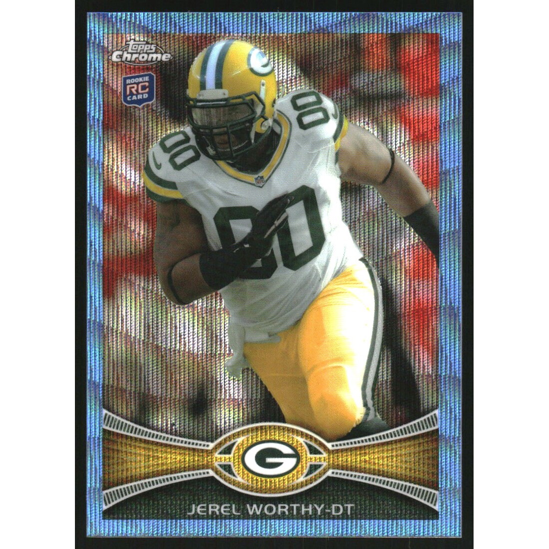 2012 Topps Chrome Blue Wave Refractors #BW93 Jerel Worthy 2012 Topps Chrome Blue Wave Refractors #BW93 Jerel Worthy
