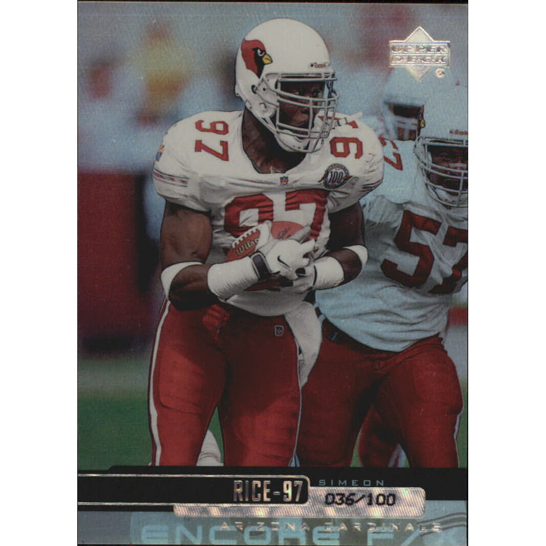 1999 Upper Deck Encore F/X #4 Simeon Rice. rookie card picture