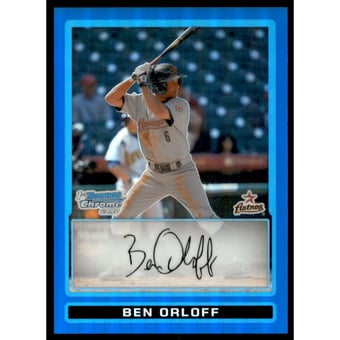 2009 Bowman Chrome Draft Prospects Blue Refractors #BDPP26 Ben Orloff