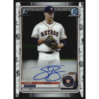 2020 Bowman Chrome Draft Autographs #CDATBR Tyler Brown