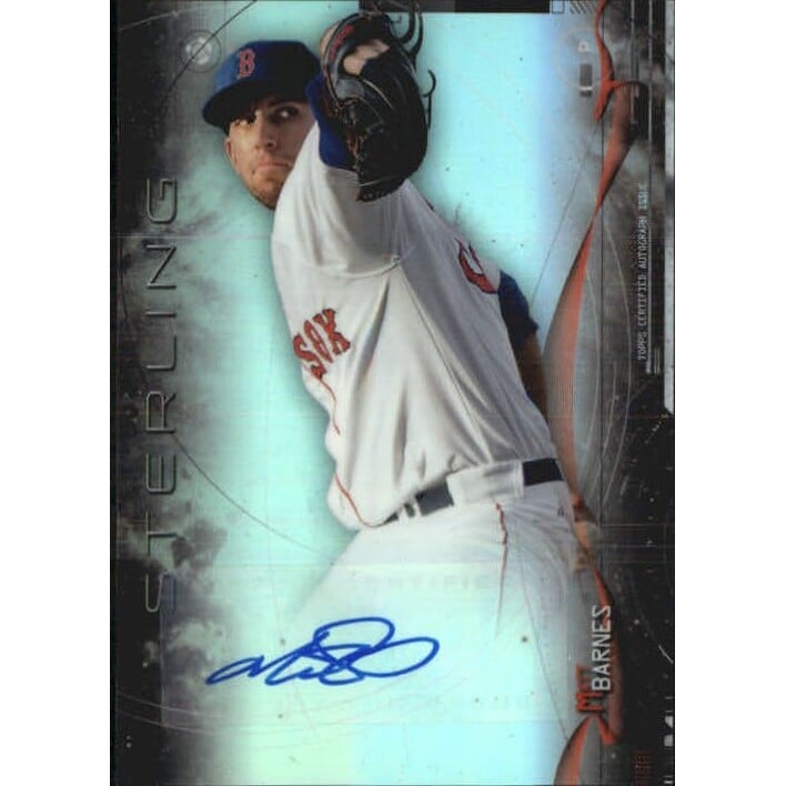 2014 Bowman Sterling Prospect Autographs Refractors #BSPAMBA Matt Barnes. rookie card picture