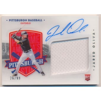 2021 Panini America's Pastime Material Signatures #23 Jared Oliva