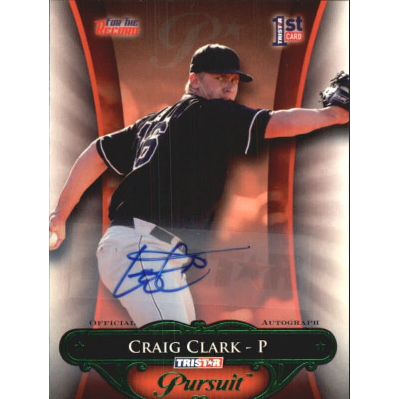 2010 TRISTAR Pursuit Autographs Green #137 Craig Clark