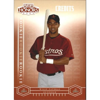 2004 Playoff Honors Credits Silver #217 Willy Taveras