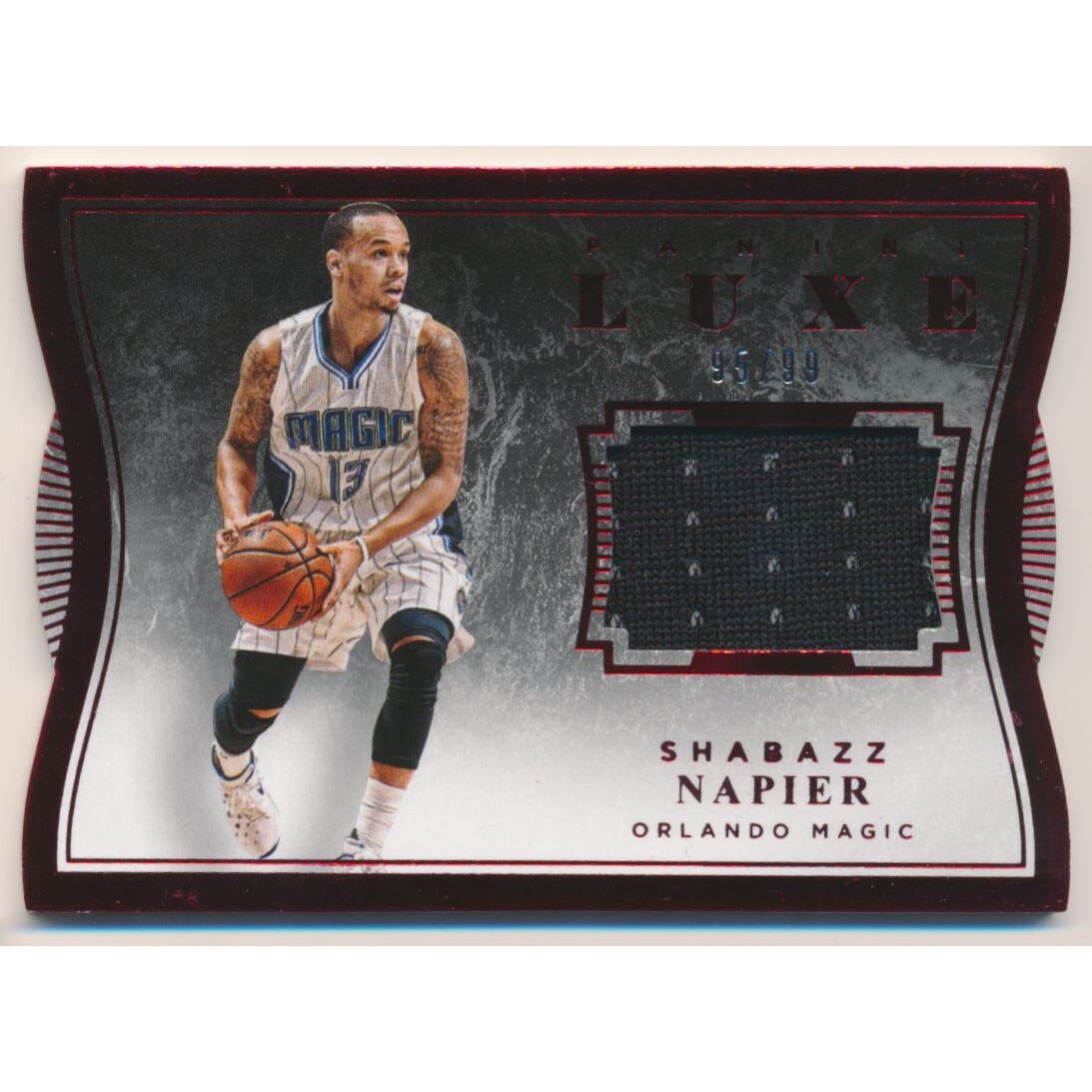 2015-16 Panini Luxe Memorabilia Die Cuts Red #60 Shabazz Napier/99