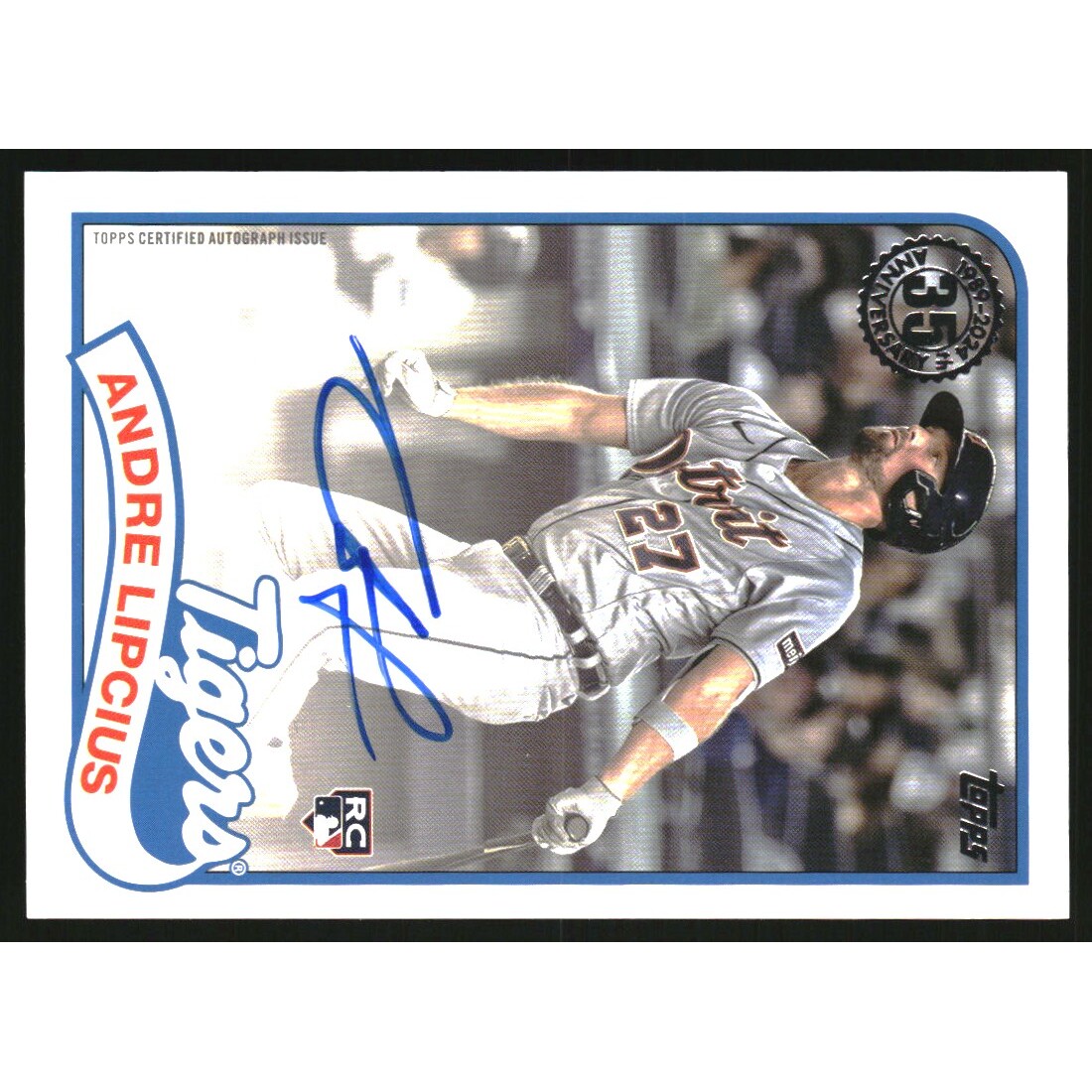 2024 Topps Update '89 Topps Autographs #89BA2AL Andre Lipcius. rookie card picture