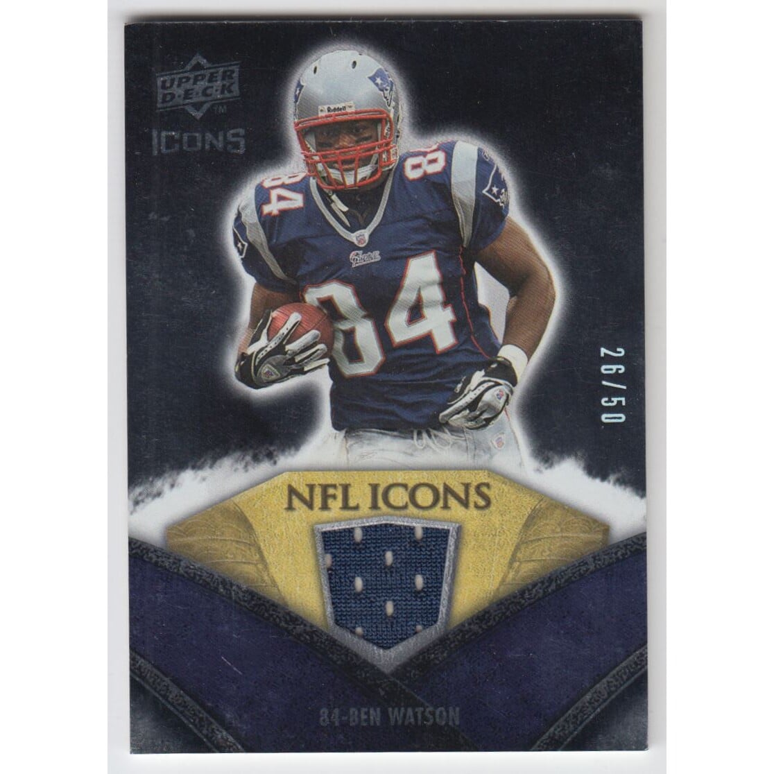 2008 Upper Deck Icons NFL Icons Jersey Gold #NFL45 Ben Watson