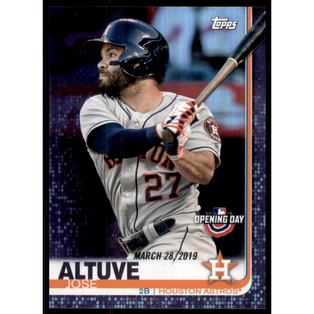 2019 Topps Opening Day Purple Foil #41 Jose Altuve