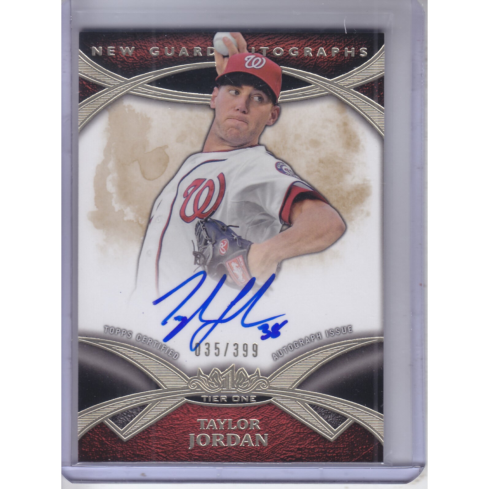 2014 Topps Tier One New Guard Autographs #NGATJO Taylor Jordan/399. rookie card picture