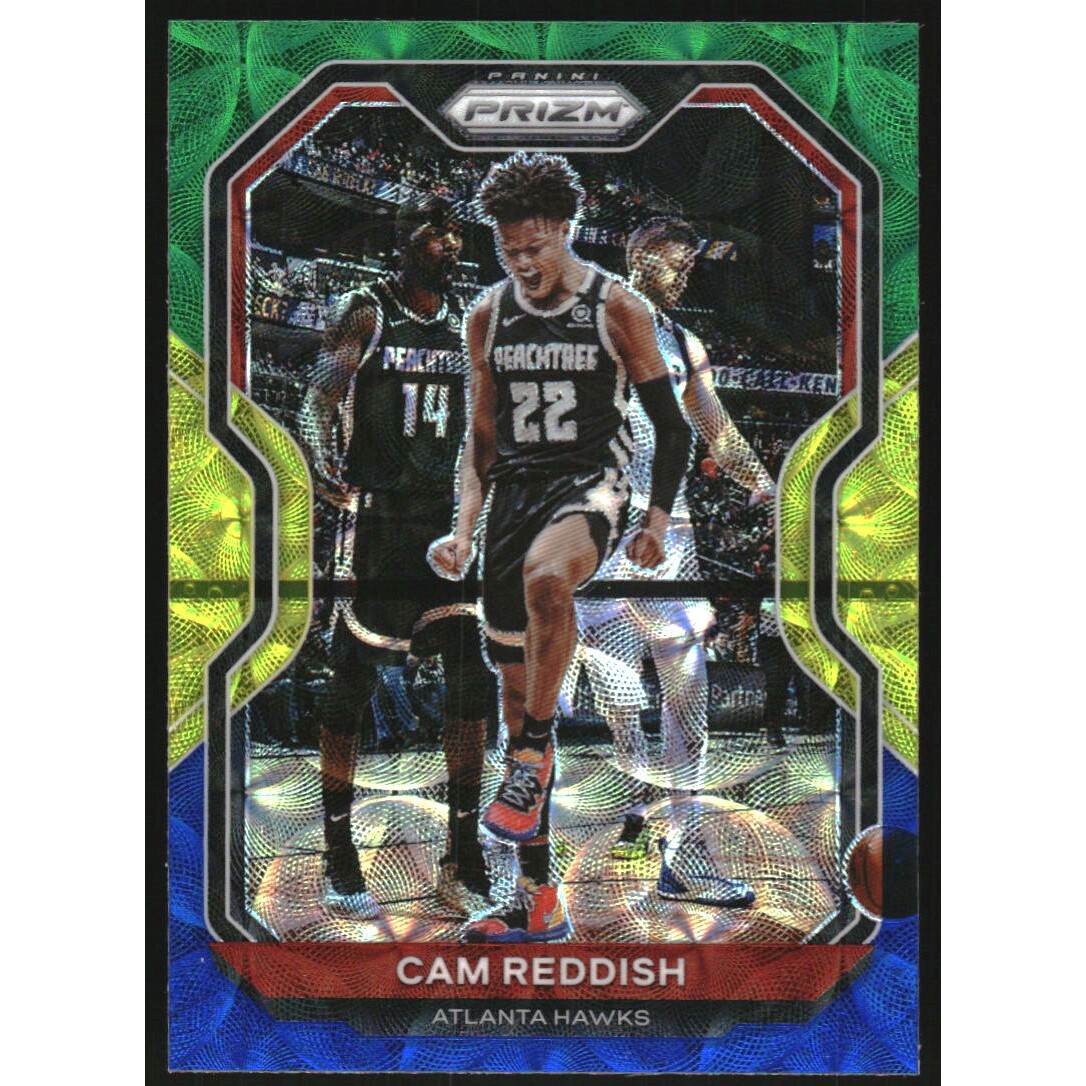 2020-21 Panini Prizm Prizms Choice Blue Yellow and Green #169 Cam Reddish