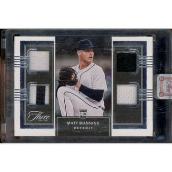 2022 Panini Three and Two Rookie Quad Jerseys #10 Matt Manning/60