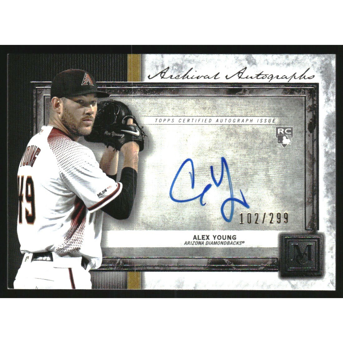 2020 Topps Museum Collection Archival Autographs #AAAY Alex Young. rookie card picture