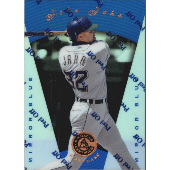 1997 Pinnacle Certified Mirror Blue #57 John Jaha