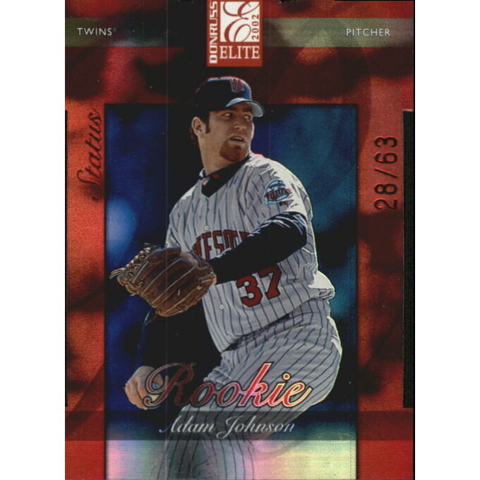 2002 Donruss Elite Status #192 Adam Johnson ROO/63. rookie card picture