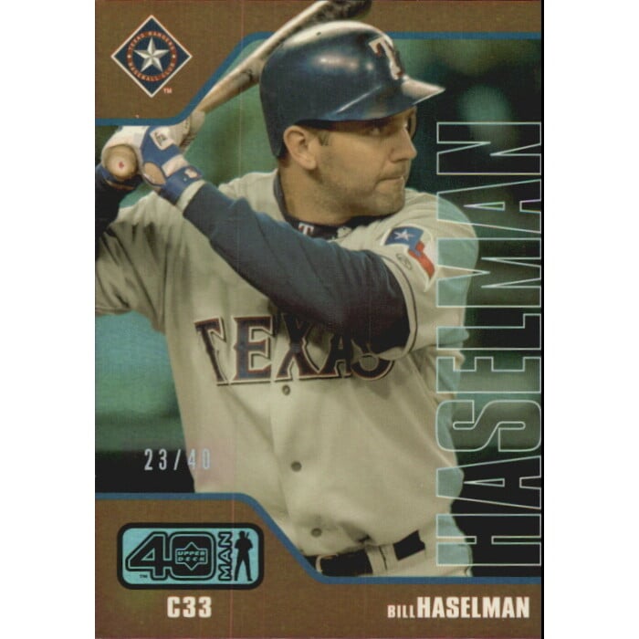 2002 Upper Deck 40-Man Electric Rainbow #259 Bill Haselman. rookie card picture