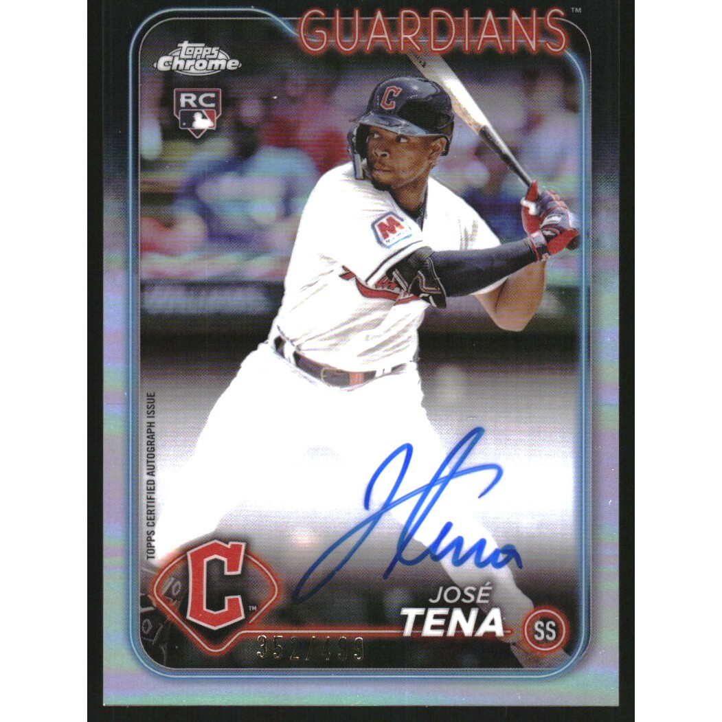 2024 Topps Chrome Rookie Autographs Refractors #RAJT Jose Tena. rookie card picture