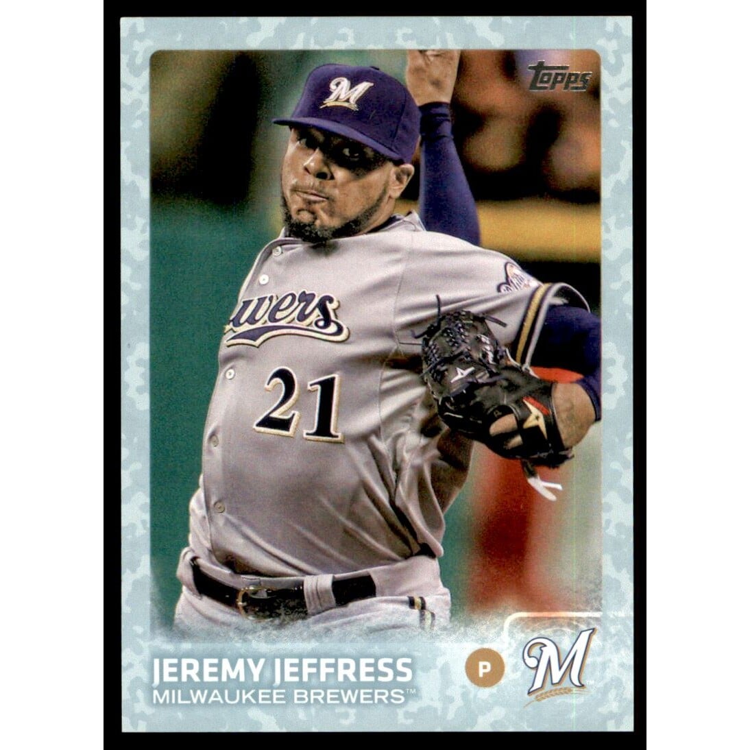 2015 Topps Update Snow Camo #US47 Jeremy Jeffress. rookie card picture