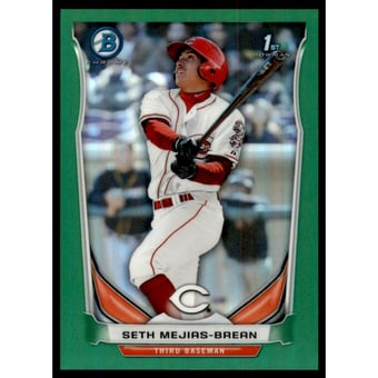 2014 Bowman Chrome Prospects Green Refractors #BCP104 Seth Mejias-Brean