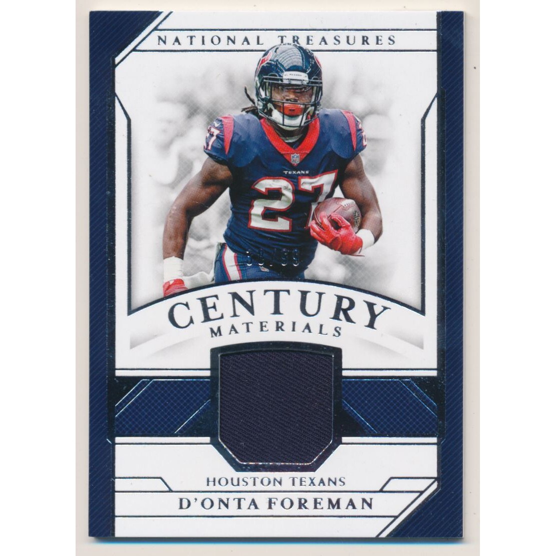 2018 Panini National Treasures Century Materials #41 D'Onta Foreman/99