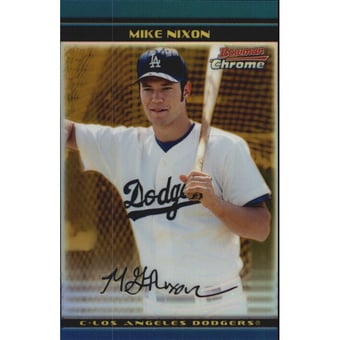 2002 Bowman Chrome Draft Gold Refractors #15 Mike Nixon