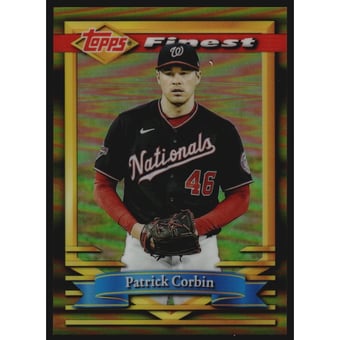 2021 Finest Flashbacks Gold Refractors #124 Patrick Corbin