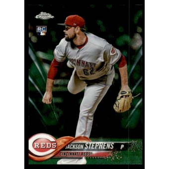 2018 Topps Chrome Green Wave Refractors #110 Jackson Stephens