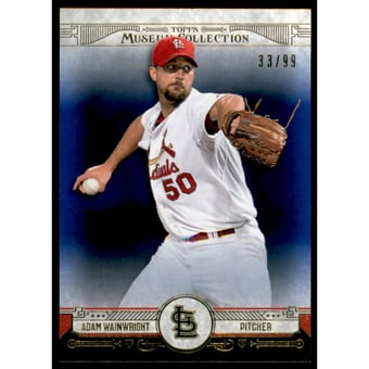 2015 Topps Museum Collection Blue #73 Adam Wainwright
