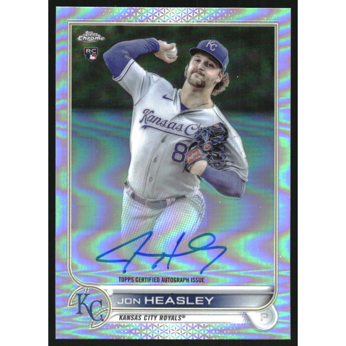 2022 Topps Chrome Rookie Autographs Refractors #RAJH Jon Heasley