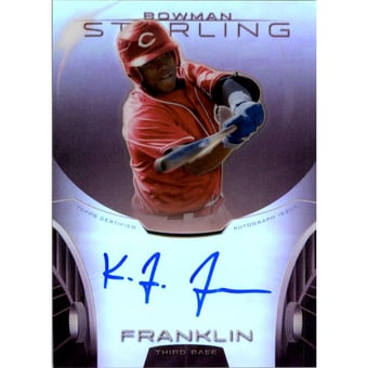 2013 Bowman Sterling Prospect Autographs Ruby Refractors #KF Kevin Franklin