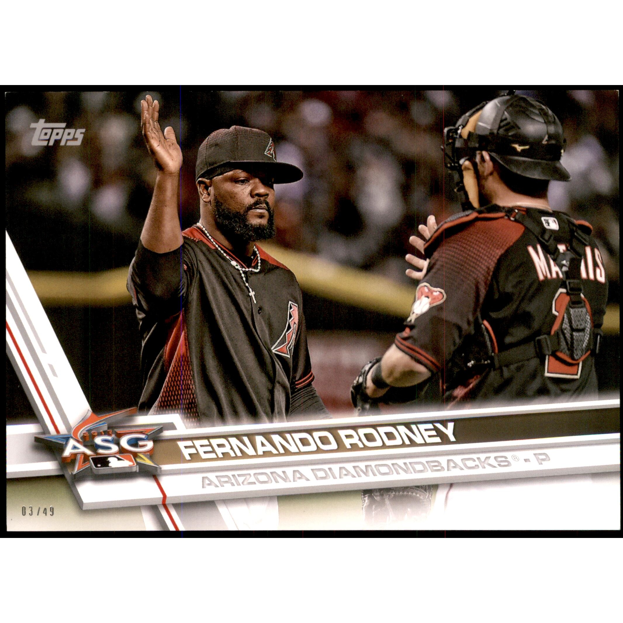 2017 Topps Update 5x7 #US195 Fernando Rodney. rookie card picture