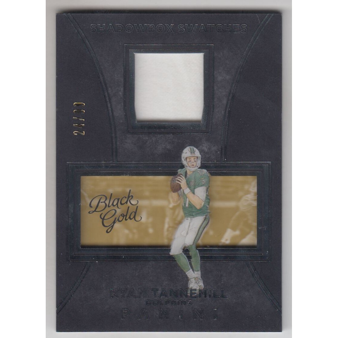 2016 Panini Black Gold Shadowbox Swatches White Gold #13 Ryan Tannehill/99