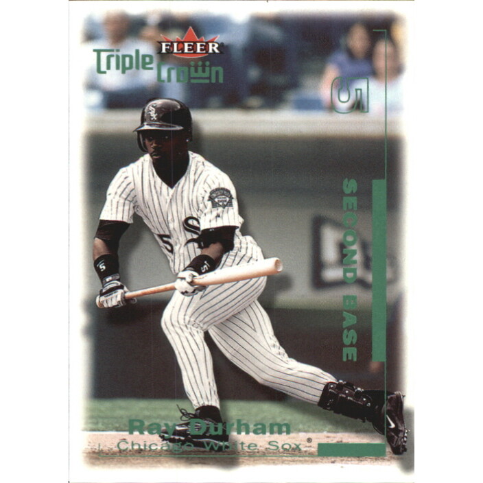 2001 Fleer Triple Crown Green #85 Ray Durham/75. rookie card picture